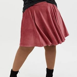 NWT Torrid Dusty Red Corduroy Circle Skirt- Size 2